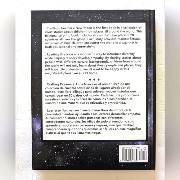 Crafting Dreamers Bilingual Multicultural Coloring Book by Luna Moon - Picture 2 of 10
